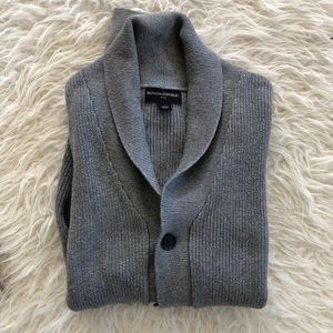 Banana Republic Men’s Grey Cardigan Sweater, S